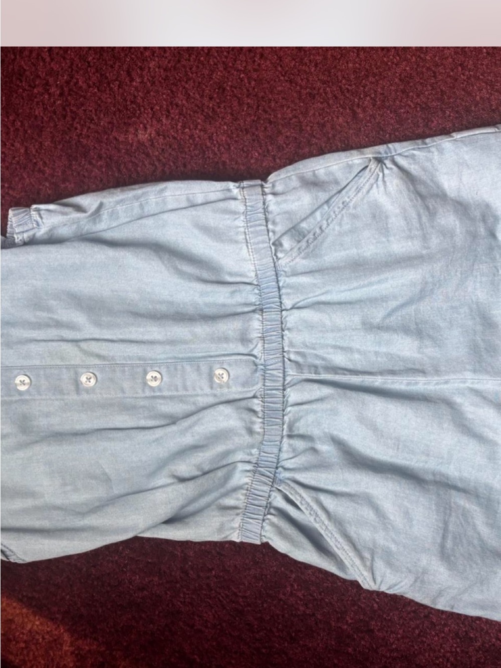 Wonder Nation Light Chambray Elastic-Waist Romper